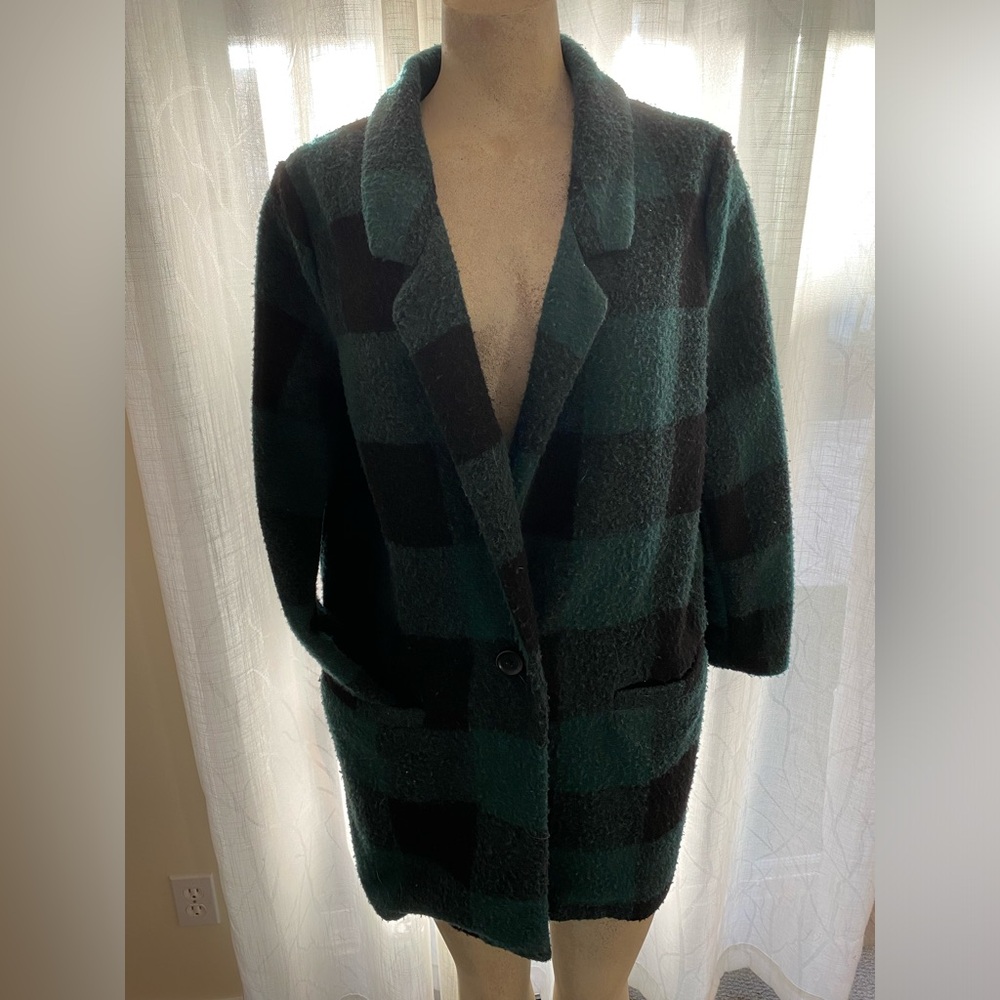 Old Navy Green Plaid Jacket